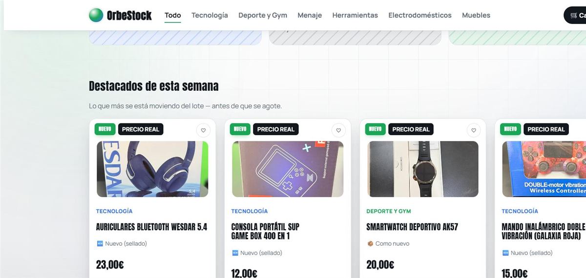 Catálogo de OrbeStock