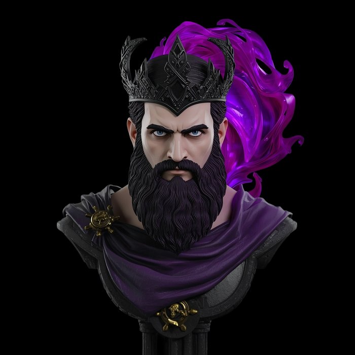 Hades, arte 3D de personaje